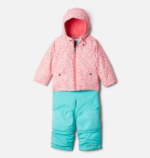 Columbia Frosty Slope Ski Jacket Pink For Girls NZ57481 New Zealand